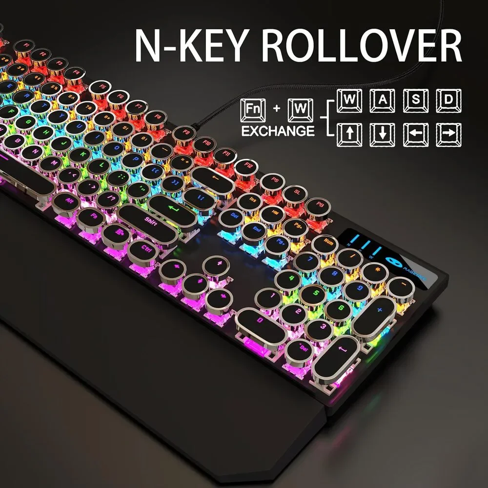 Camiysn Typewriter Style Mechanical Gaming Keyboard